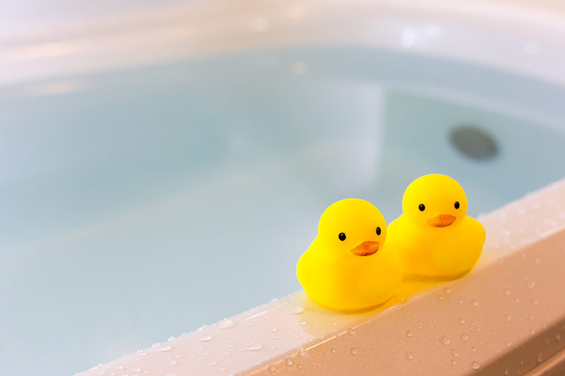 お風呂とアヒル